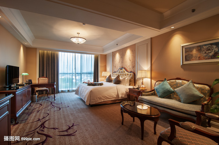 豪华的酒店房间